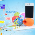 Colorful promotional custom silicone horn stand speaker loud amplifiers for iphone amplifier speaker, silicone audio amplifier